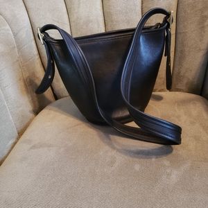 Vintage Black Coach hobo purse